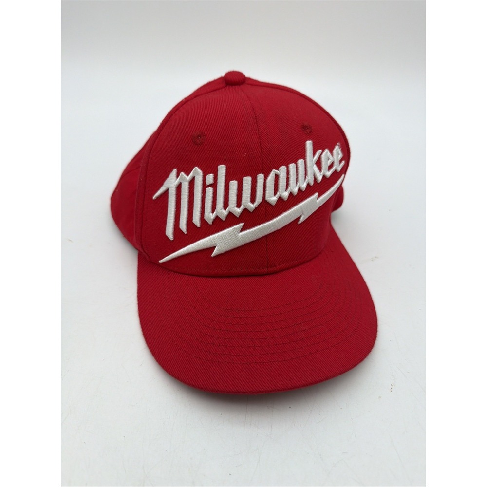 Milwaukee Tools Logo Red Snap Back Cap Hat